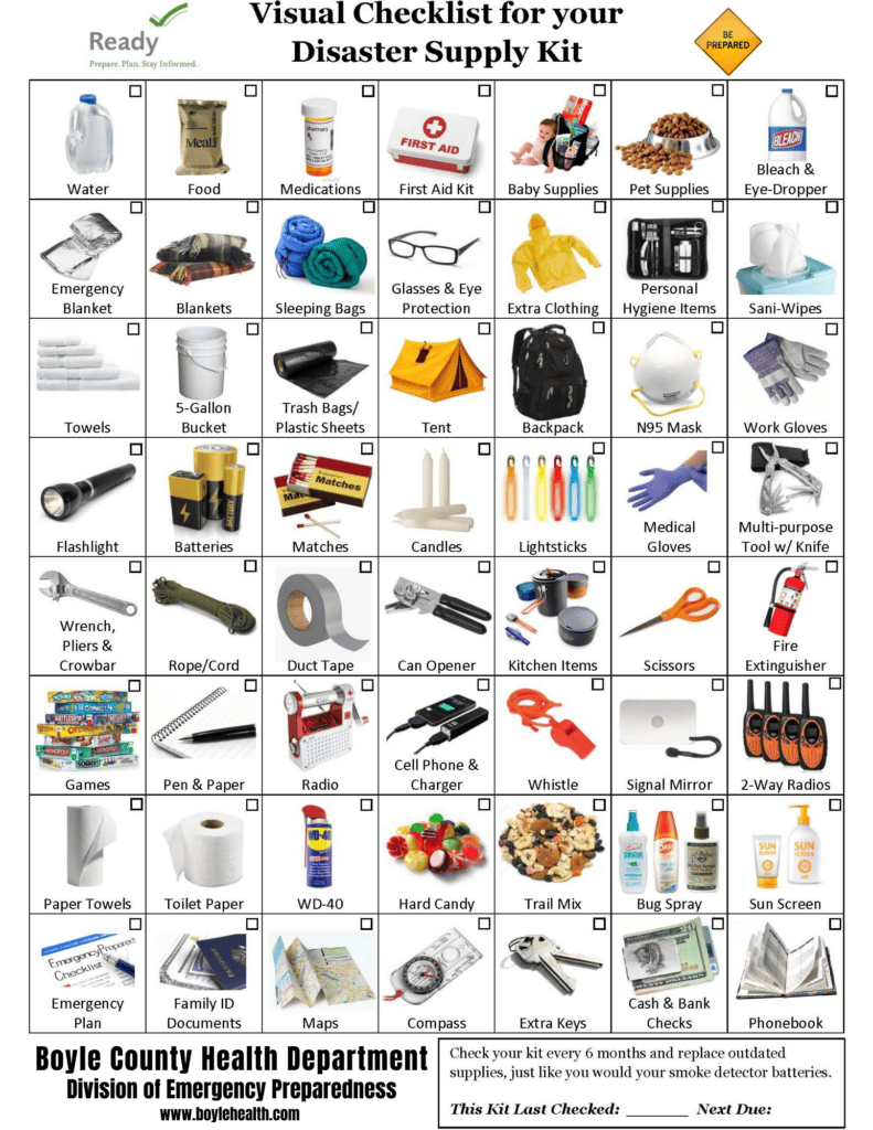 Disaster Checklist